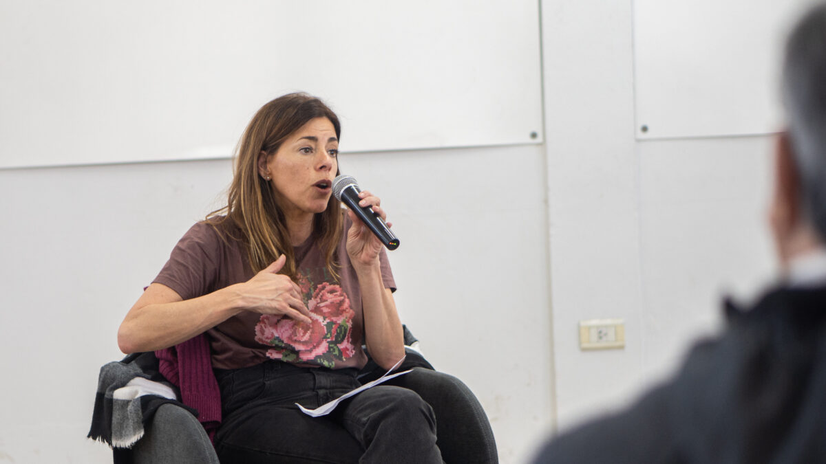 Paula Abal Medina en la Facultad de Ciencias Sociales