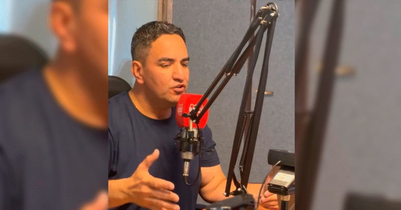 Enzo Cornejo en Radio Colón hablando sobre la futura Ley de Acceso a la Información Pública en San Juan